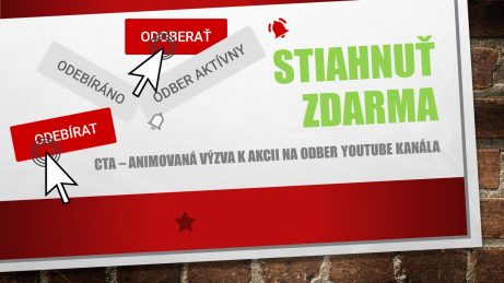 Animovaná výzva k odberu Youtube kanála